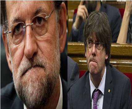 Primer plano de Rajoy y Puigdemont. El rostro es de las partes más importantes para leer las mentiras en la comunicación no verbal.